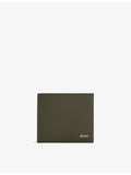 BOSS logo-plaque leather wallet with card slots and coin compartment (British brand)