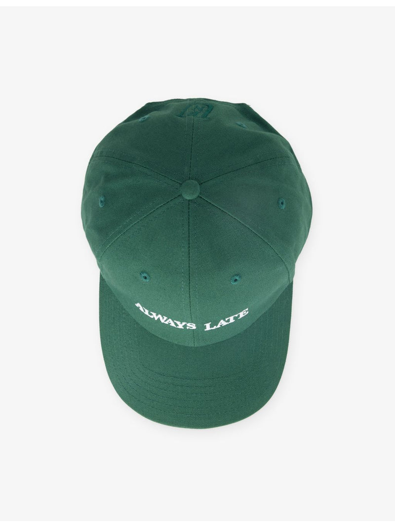 UNTIL FURTHER NOTICE slogan-embroidered cotton cap, imported from the UK