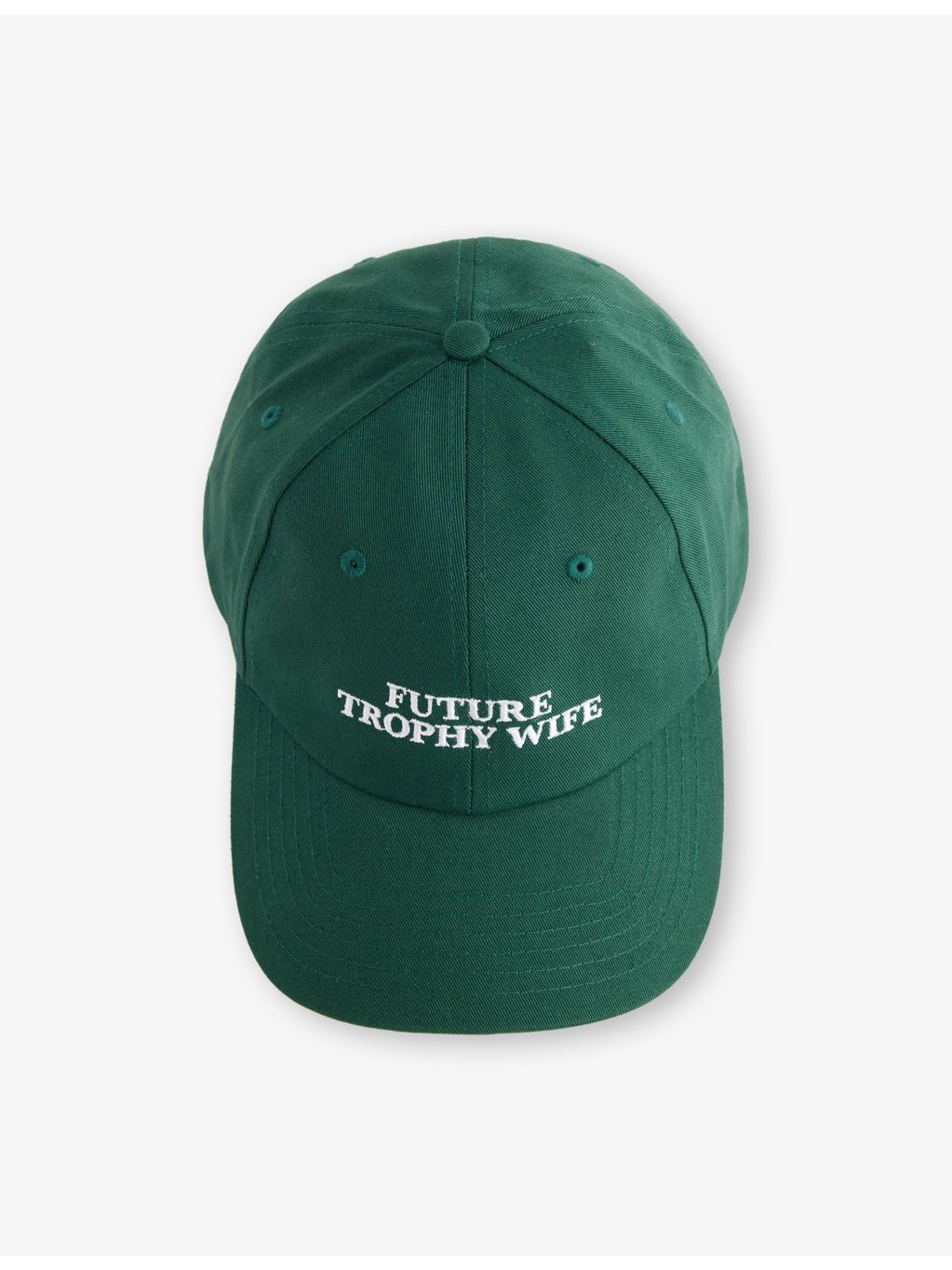 UNTIL FURTHER NOTICE Future Trophy Wife embroidered cotton cap (British brand)