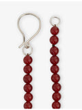 Beatriz Palacios red agate sterling silver necklace, imported from the UK