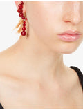 Beatriz Palacios sterling silver red agate earrings - British product