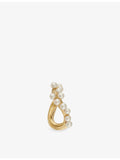 Beatriz Palacios wave cluster pearl ear cuff (British brand)