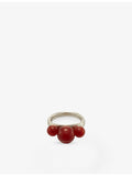 Beatriz Palacios sterling silver red agate ring, imported from the UK