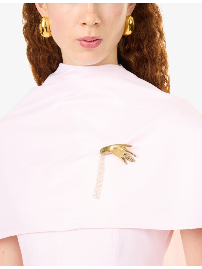 Beatriz Palacios Folk Maja gold-plated brass brooch - British product