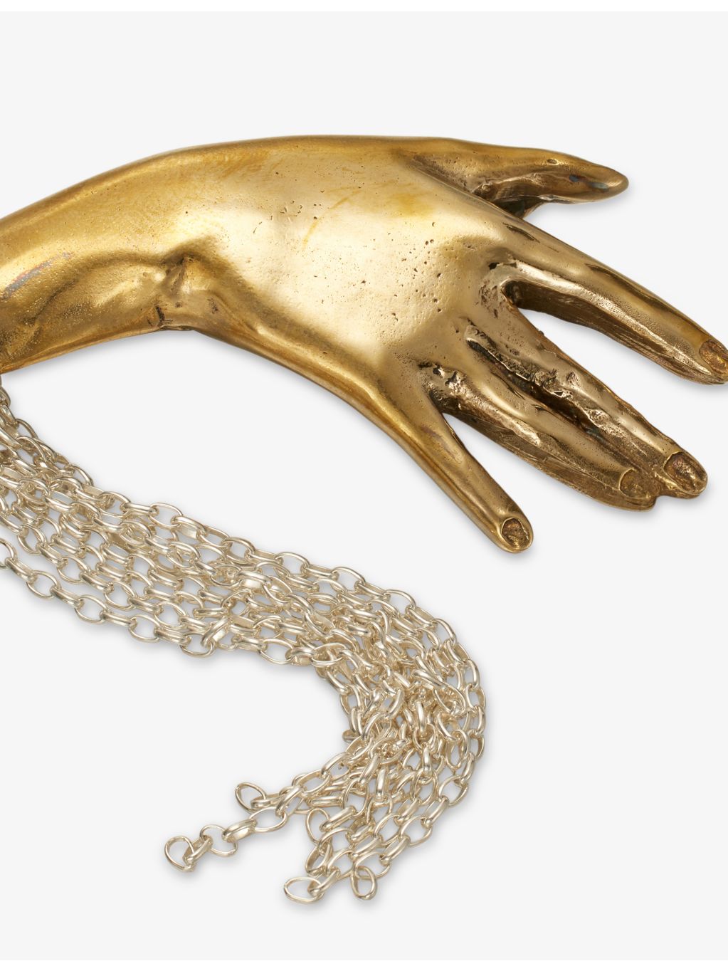 Beatriz Palacios Folk Maja gold-plated brass brooch - British product