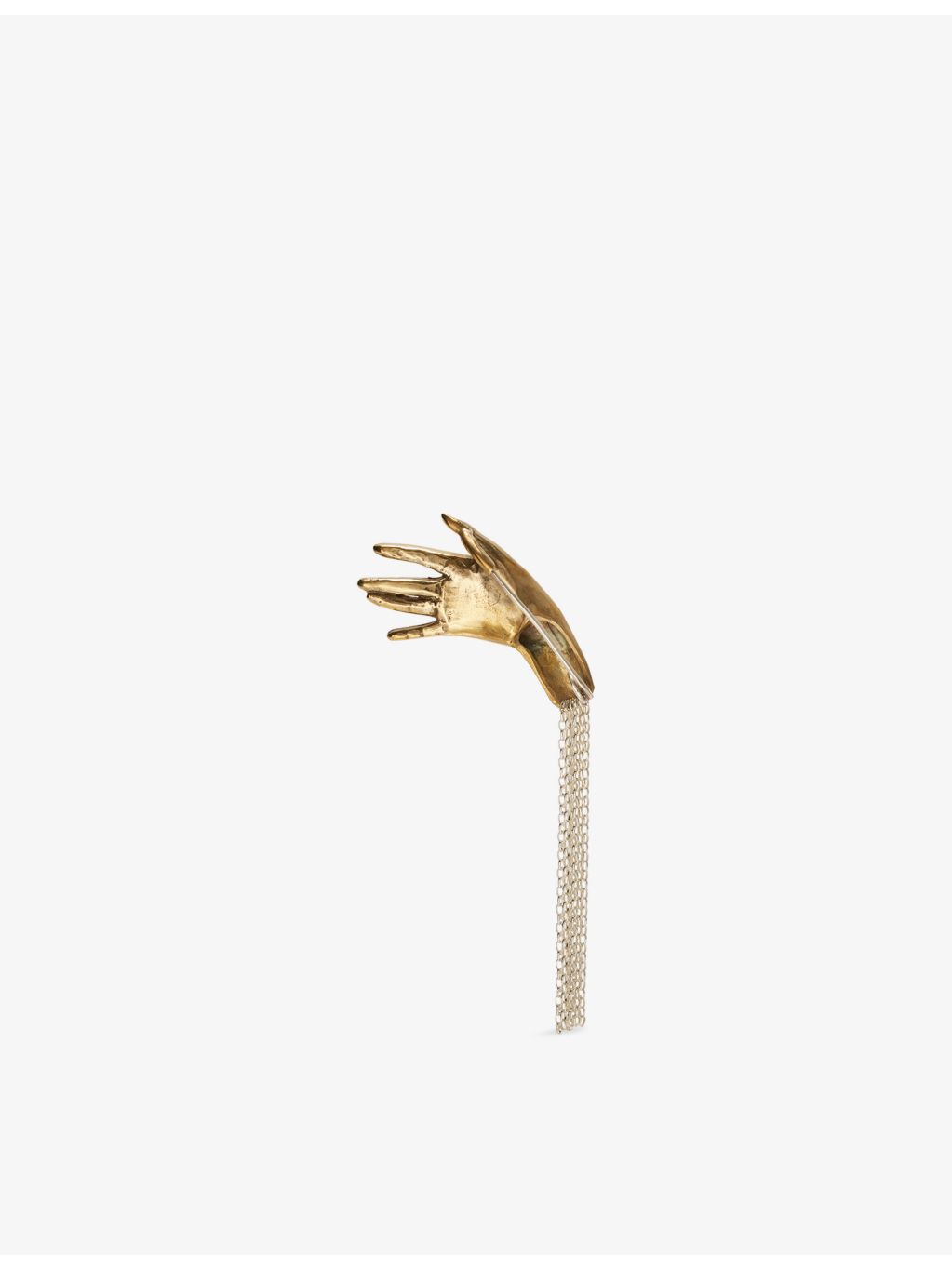 Beatriz Palacios Folk Maja gold-plated brass brooch - British product