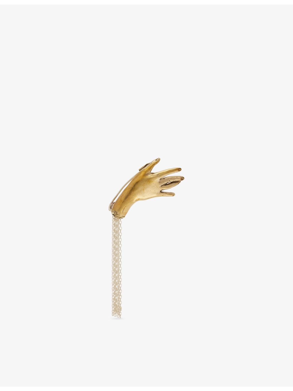 Beatriz Palacios Folk Maja gold-plated brass brooch - British product