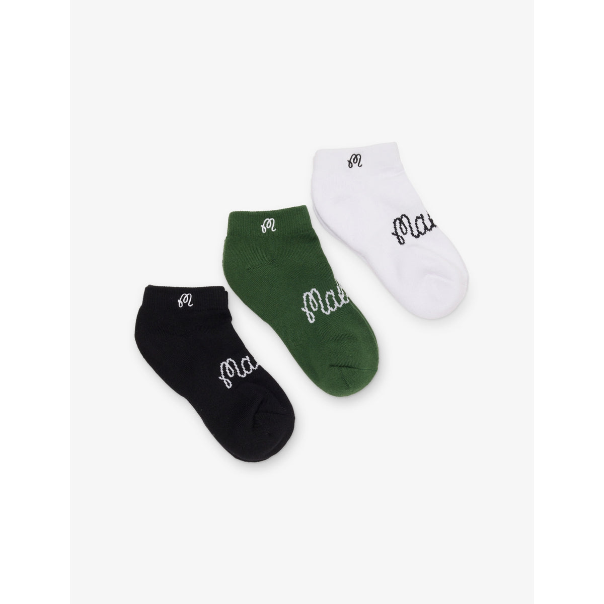 Malbon low-rise cotton socks set (British brand)