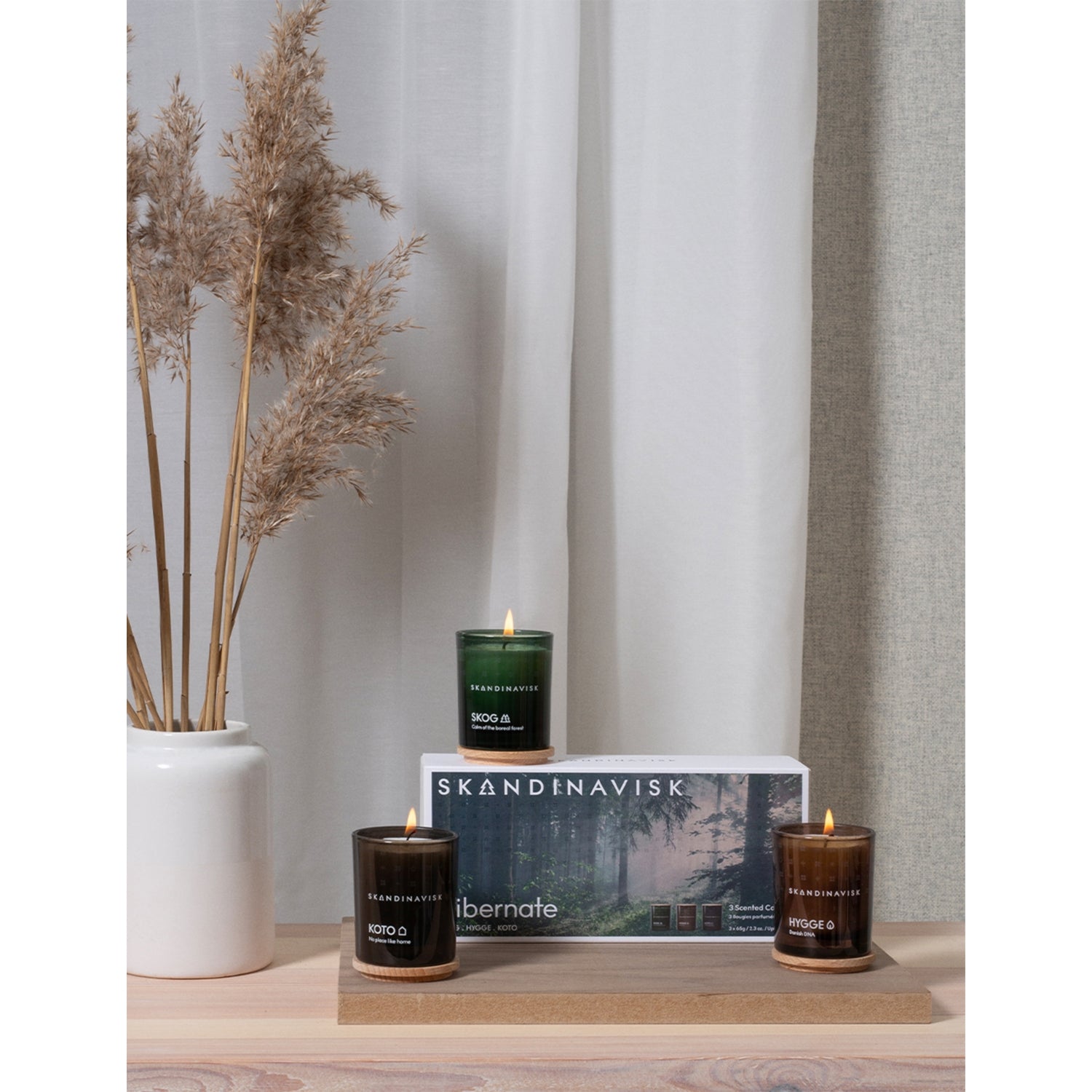 Skandinavisk Hibernate scented candle gift set 65g x 3, UK version