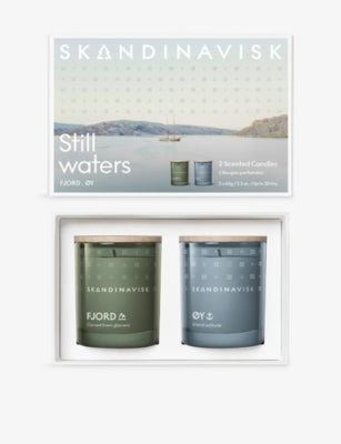 Still Waters scented candle gift set 65g x 2, imported from the UK