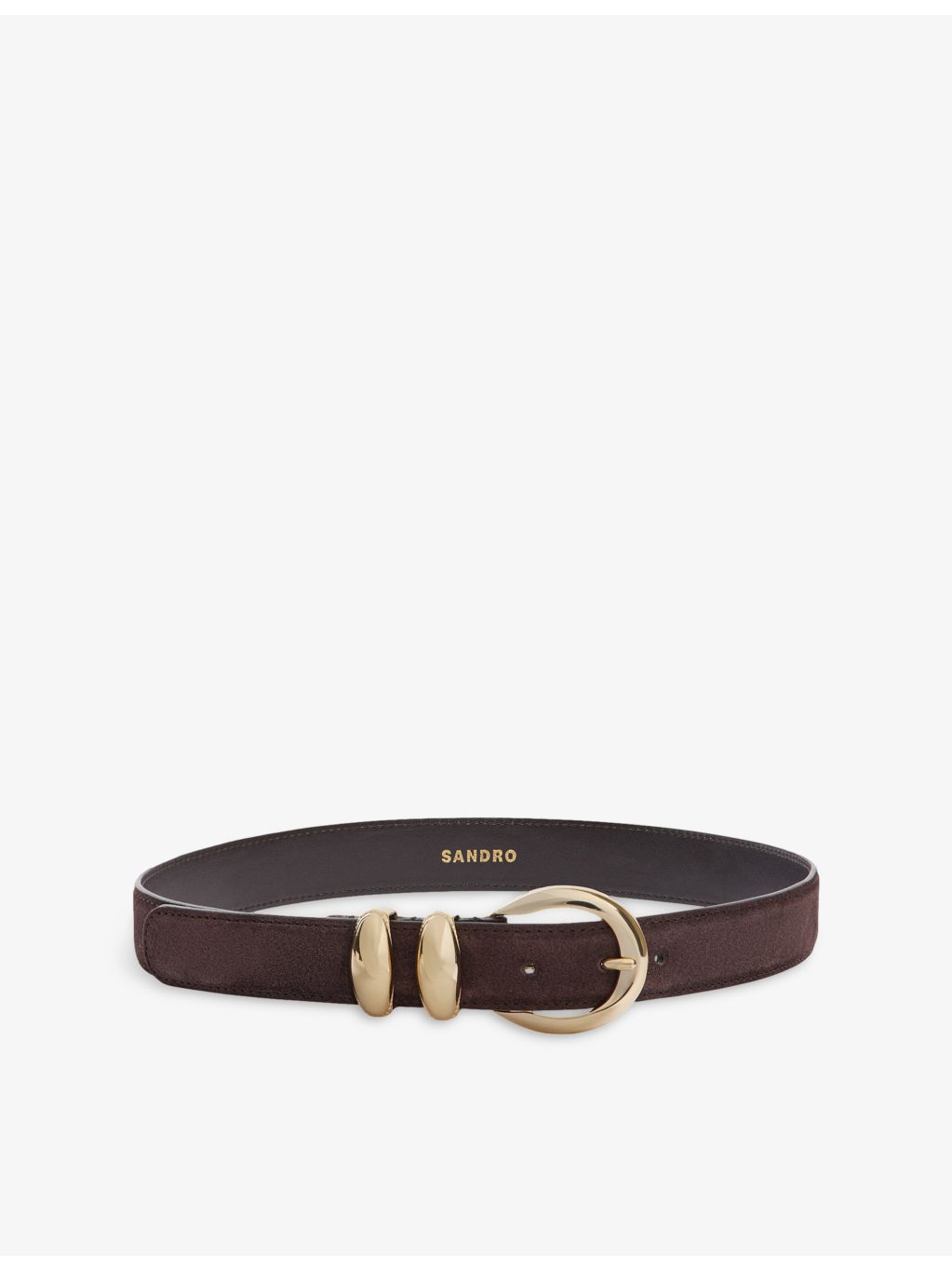 Sandro round buckle suede belt, imported from the UK