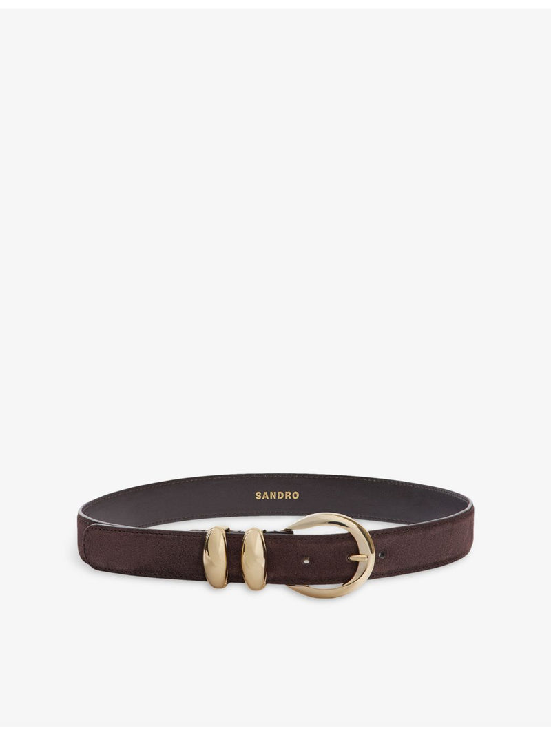 Sandro round buckle suede belt, imported from the UK