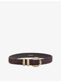 Sandro round buckle suede belt, imported from the UK