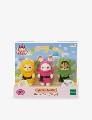 Sylvanian Families figure set Baby Ninja Trio, imported from the UK