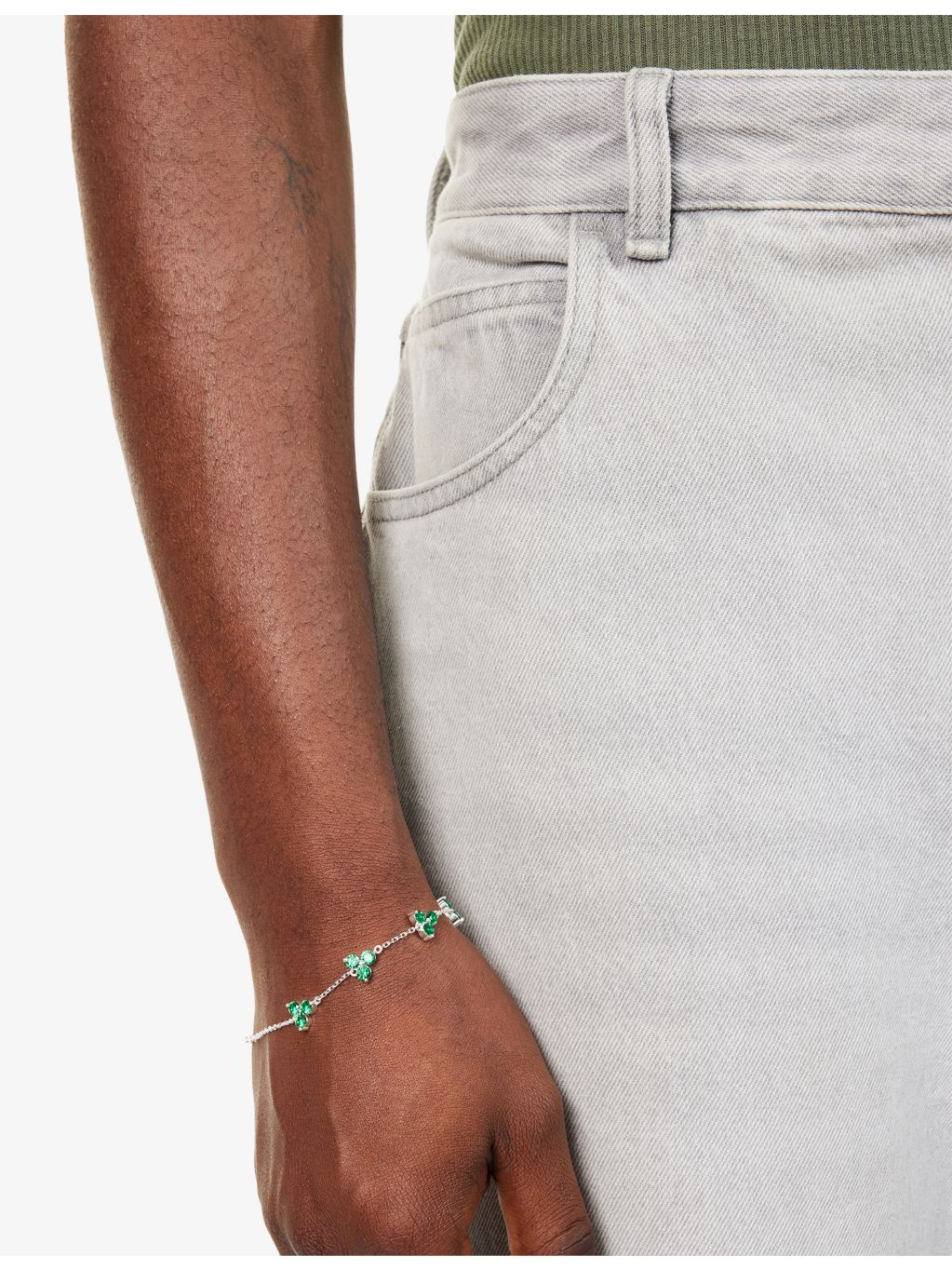 Commonlines Como Link sterling silver bracelet 21cm, imported from the UK