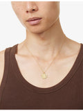 St Michael 18ct gold plated sterling-silver necklace 27cm, UK version