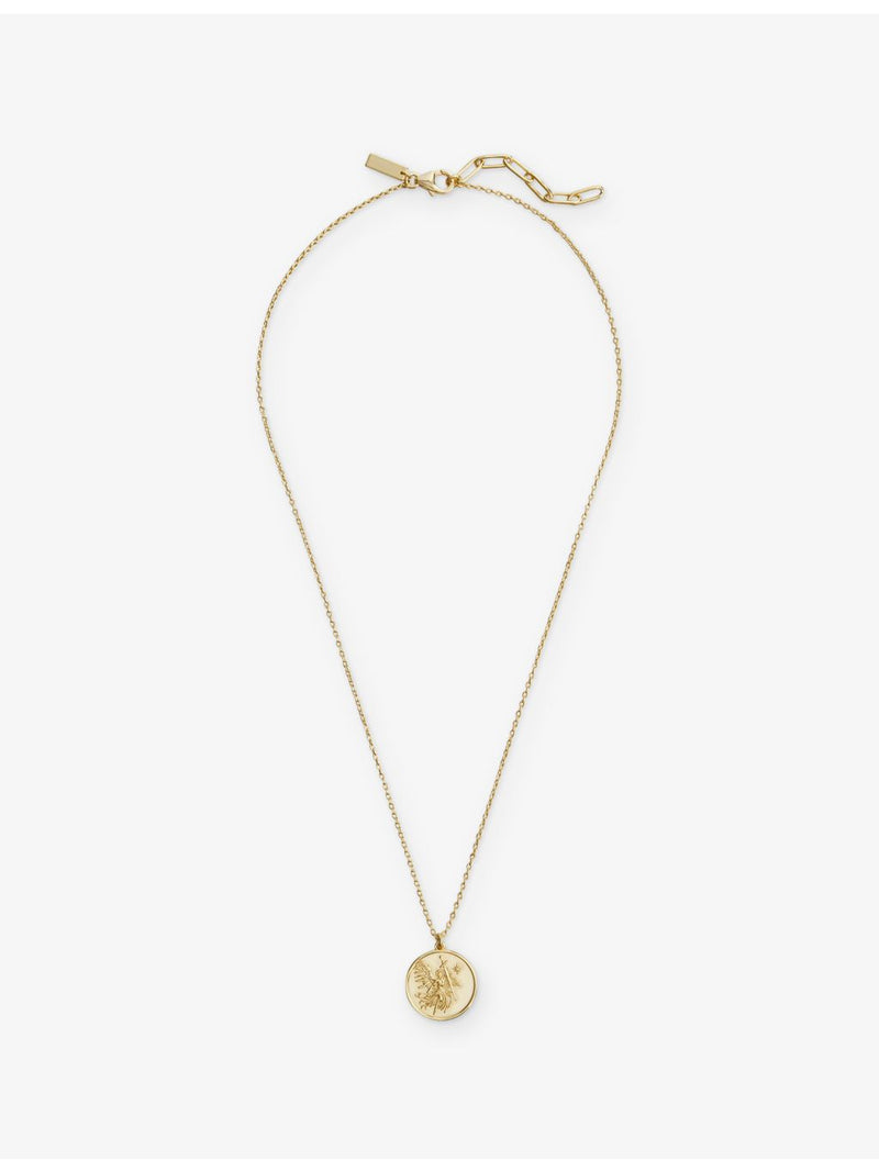 St Michael 18ct gold plated sterling-silver necklace 27cm, UK version