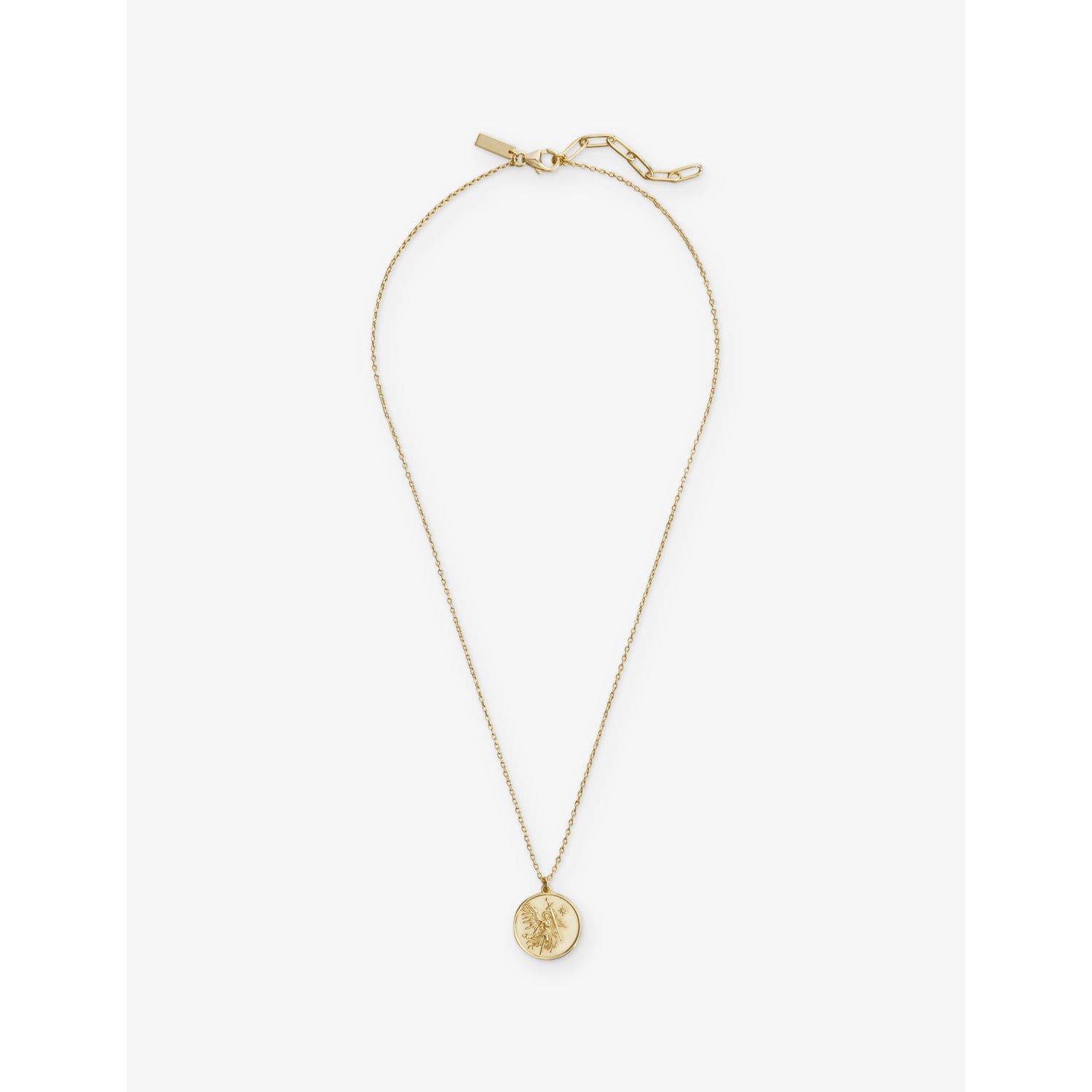 St Michael 18ct gold plated sterling-silver necklace 27cm, UK version