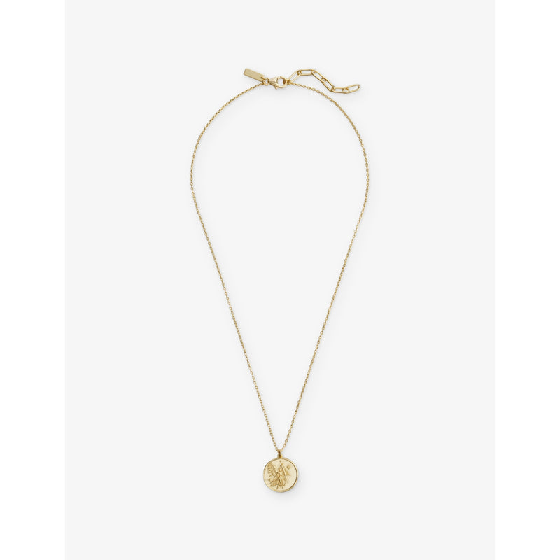 St Michael 18ct gold plated sterling-silver necklace 27cm, UK version