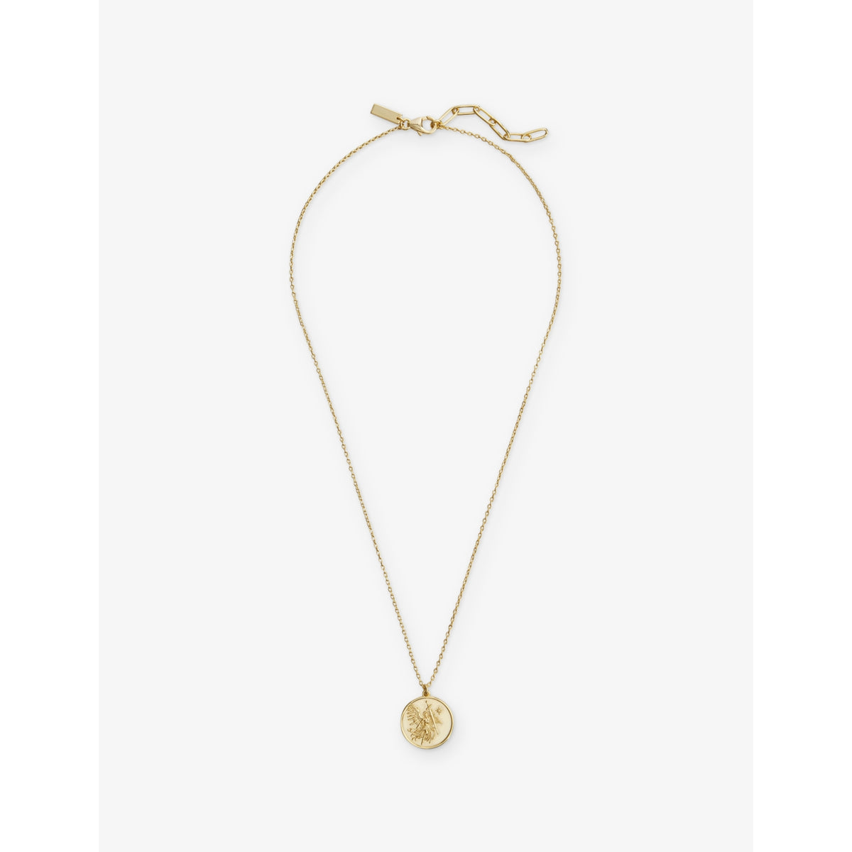 St Michael 18ct gold plated sterling-silver necklace 27cm, UK version