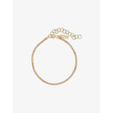 Commonlines 18ct gold-plated sterling silver bracelet 17cm (British brand)