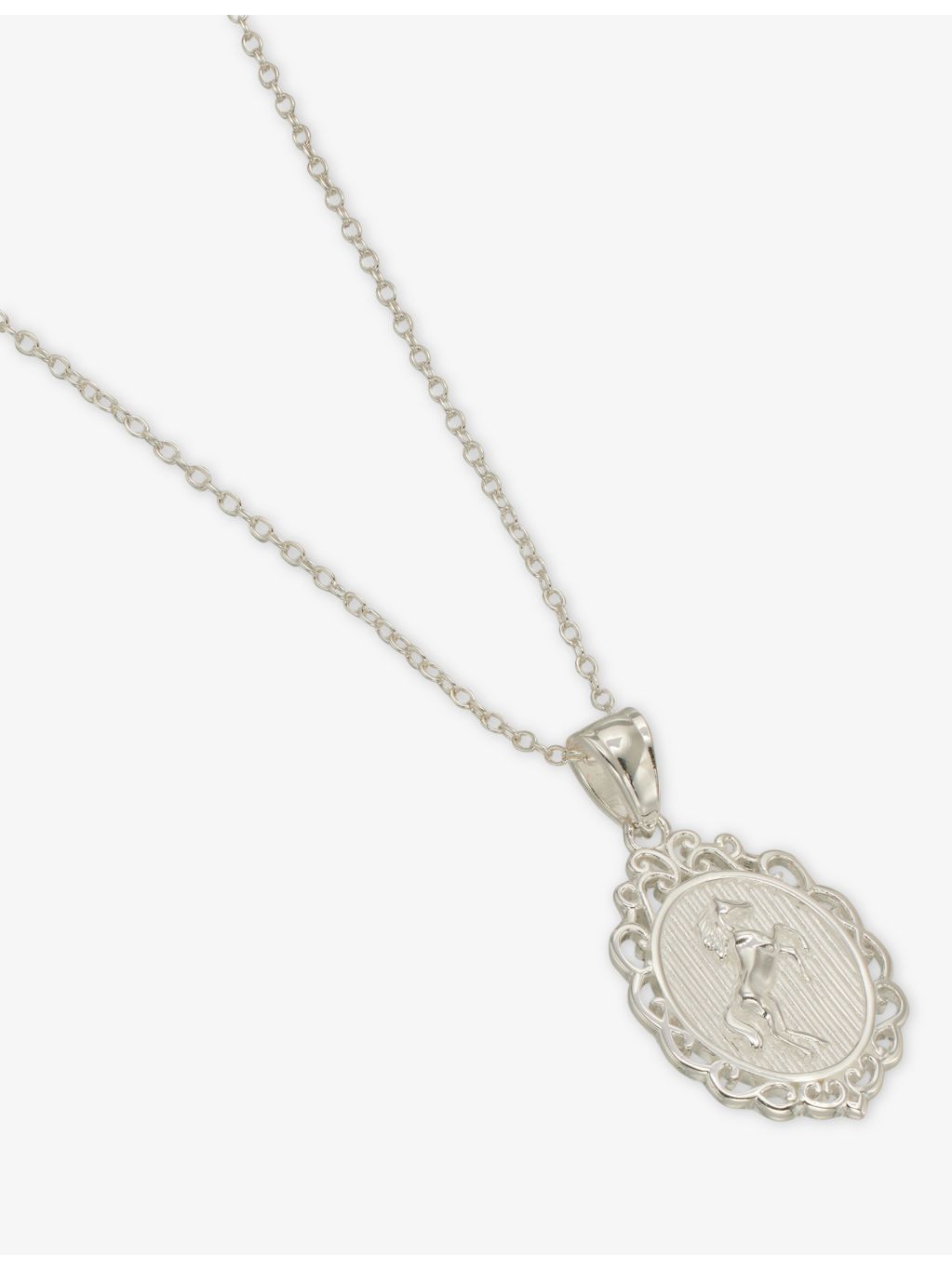 Stallion sterling silver pendant necklace 2cm charm - (British brand)