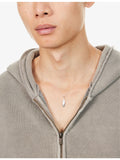 Commonlines sterling silver feather pendant necklace 2.2cm, UK version