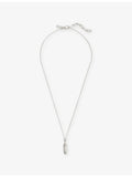 Commonlines sterling silver feather pendant necklace 2.2cm, UK version