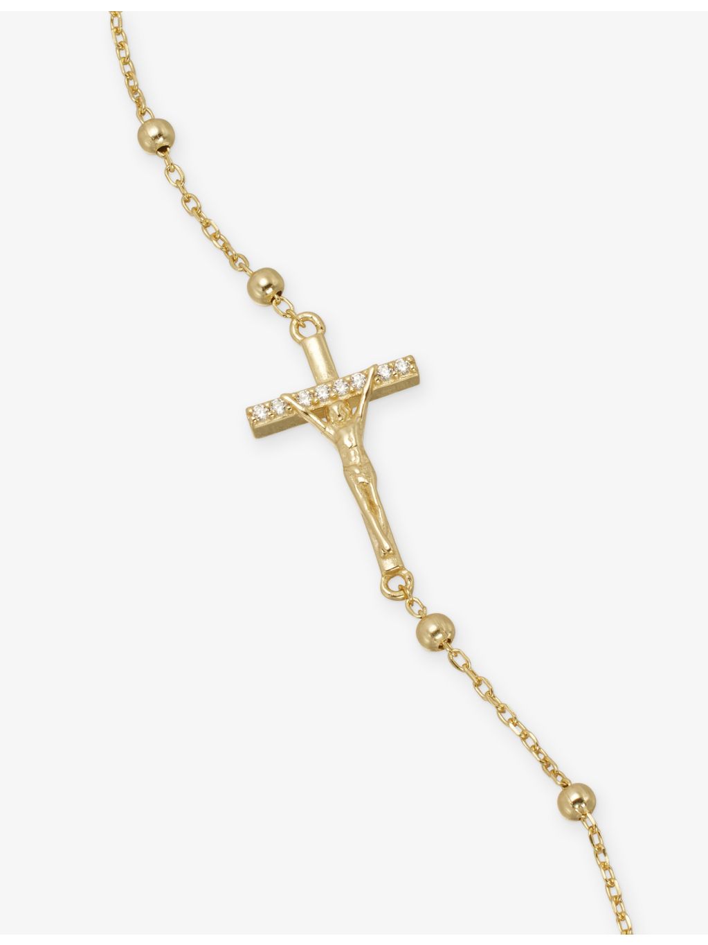 Commonlines studded 18ct gold plated bracelet 17cm - British product