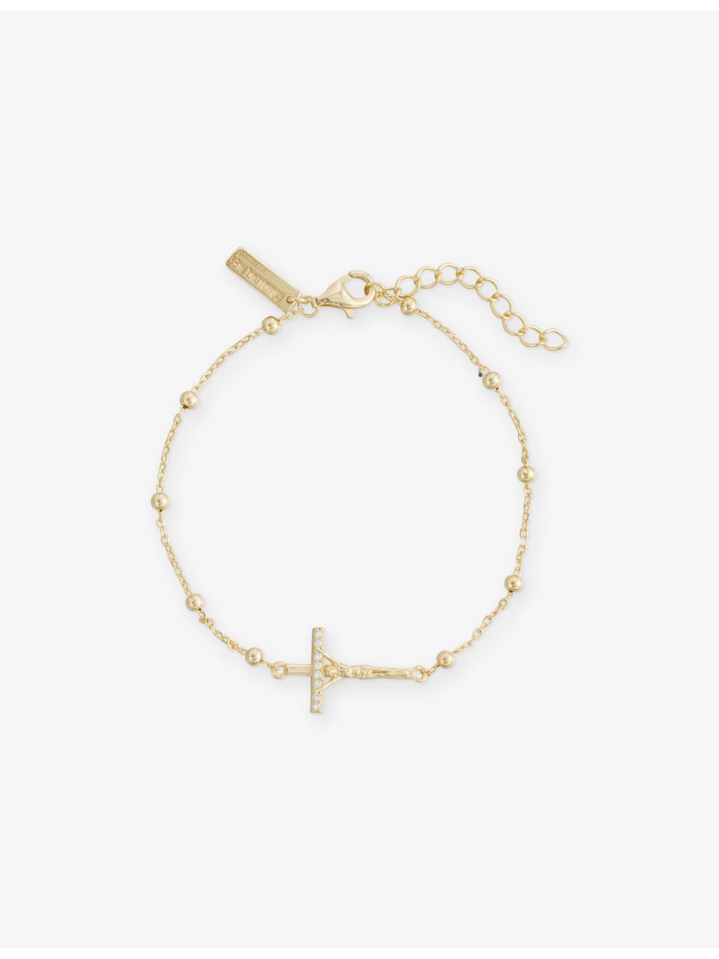 Commonlines studded 18ct gold plated bracelet 17cm - British product