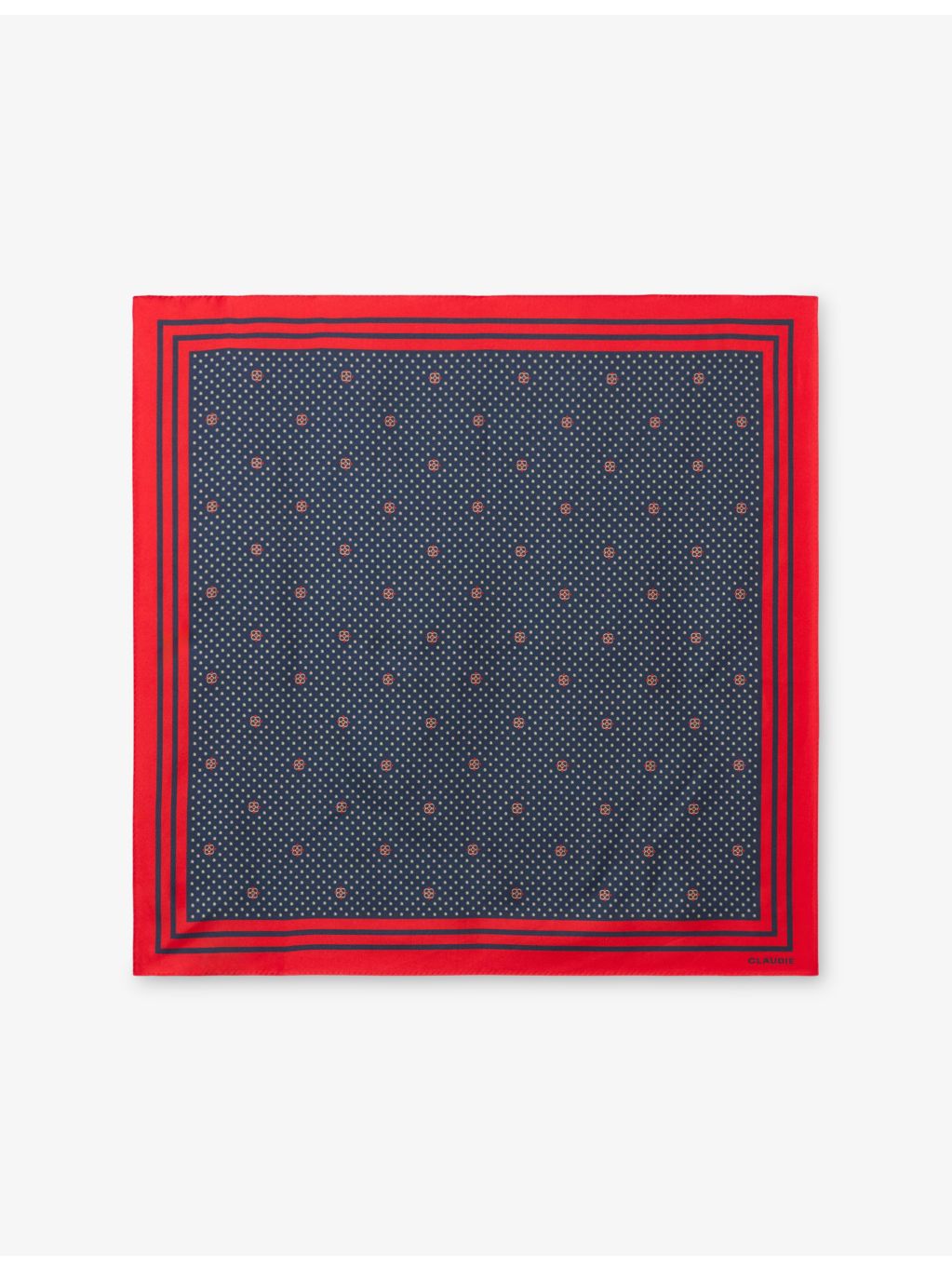 Claudie Pierlot silk scarf polka-dot print 65cm square, (British brand)