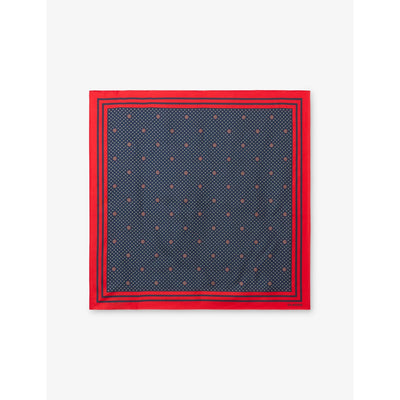 selfridges Claudie Pierlot Branded Square Silk Scarf 65cm x 65cm- Buy online at McGrocer