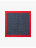 Claudie Pierlot silk scarf polka-dot print 65cm square, (British brand)