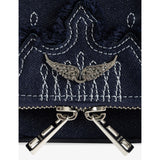Zadig&Voltaire Rock Mini denim shoulder bag, UK version
