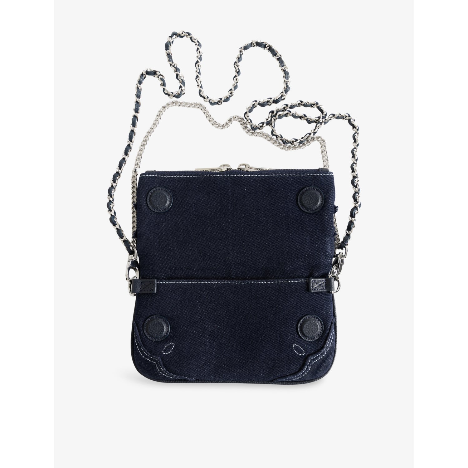 Zadig&Voltaire Rock Mini denim shoulder bag, UK version