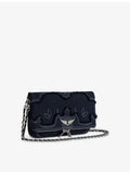 Zadig Voltaire Rocky II denim cross-body bag, imported from the UK