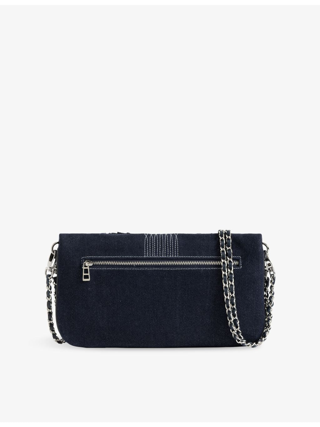 Zadig Voltaire Rocky II denim cross-body bag, imported from the UK