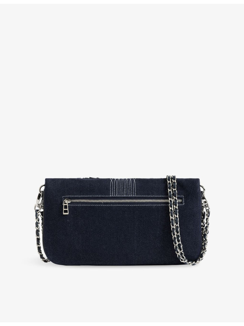 Zadig Voltaire Rocky II denim cross-body bag, imported from the UK