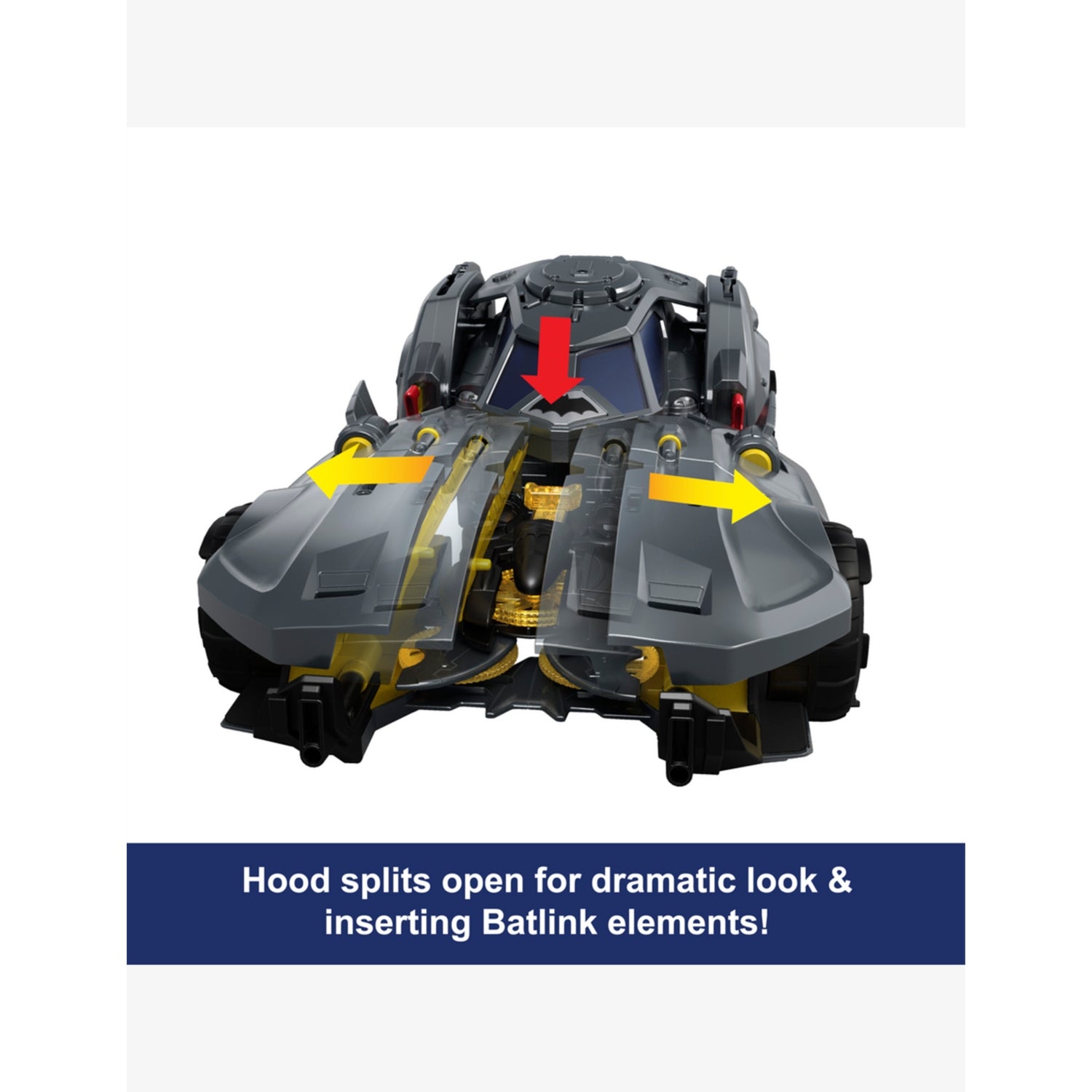 Batlink Batmobile vehicle toy with Bat Drone and 5 discs (British brand)