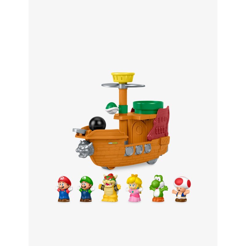 Little People Super Mario Bowser's Airship playset 33cm, imported from the UK