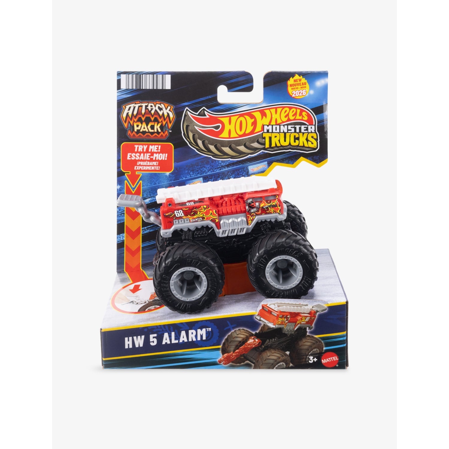 Hot Wheels Monster Truck Attack Pack - British product