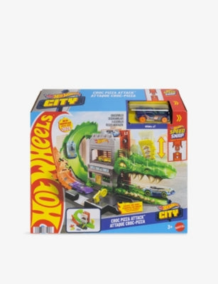 Hot Wheels Crocodile Pizzeria playset, imported from the UK
