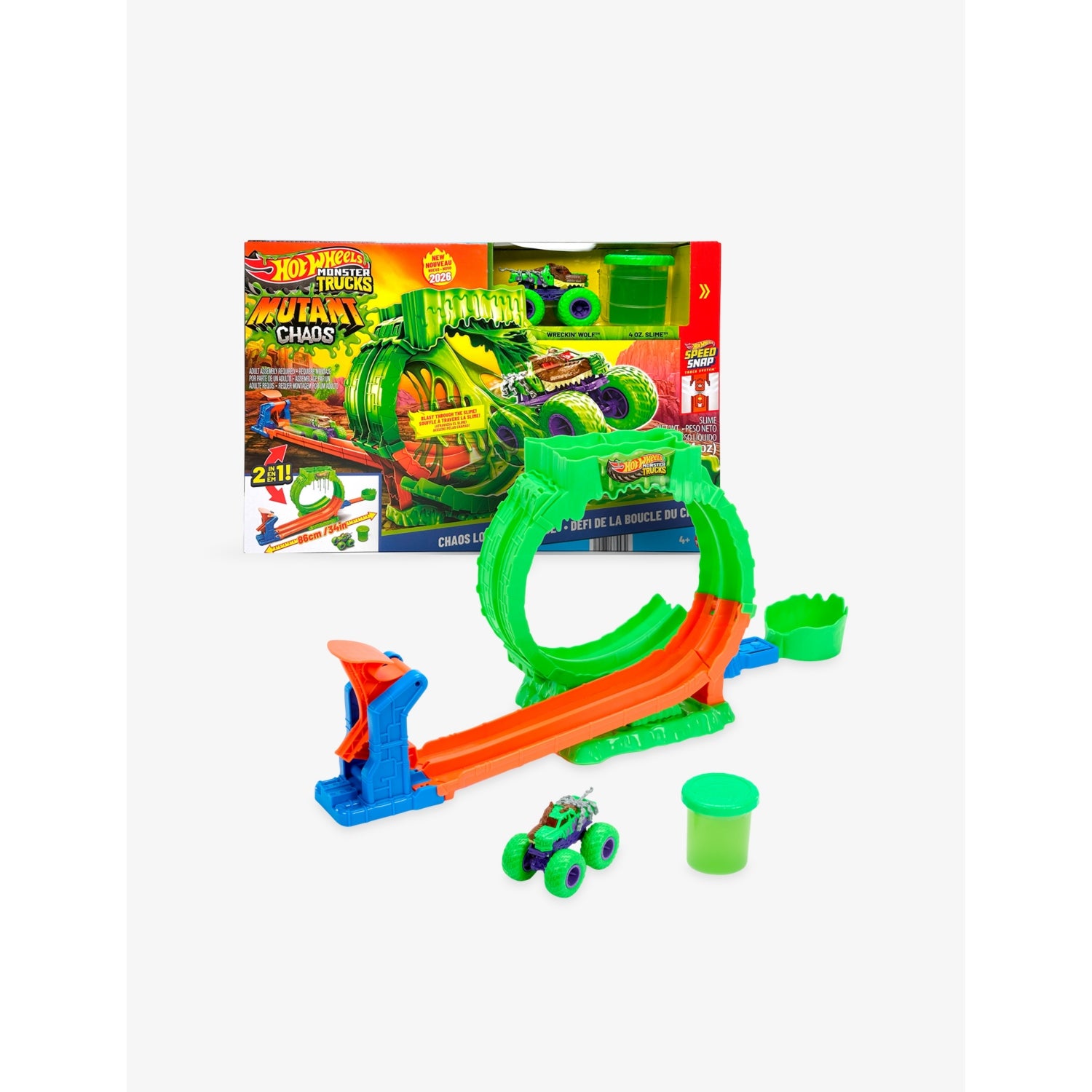 Hot Wheels Mutant Chaos Slime Loop Playset 86cm, UK version