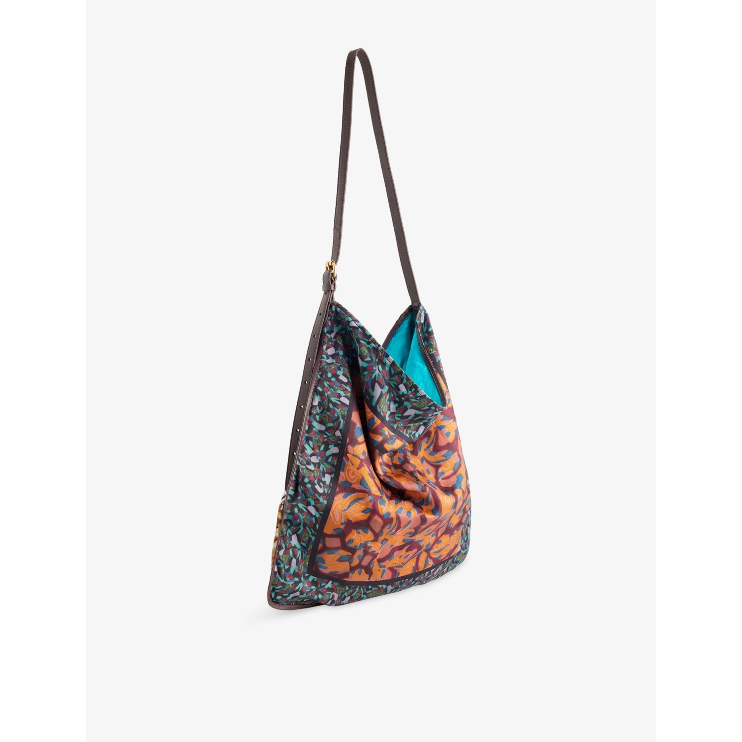 Dries Van Noten scarf print woven shoulder bag, UK version