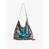 Dries Van Noten scarf print woven shoulder bag, UK version
