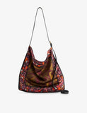 Dries Van Noten scarf print woven shoulder bag, UK version