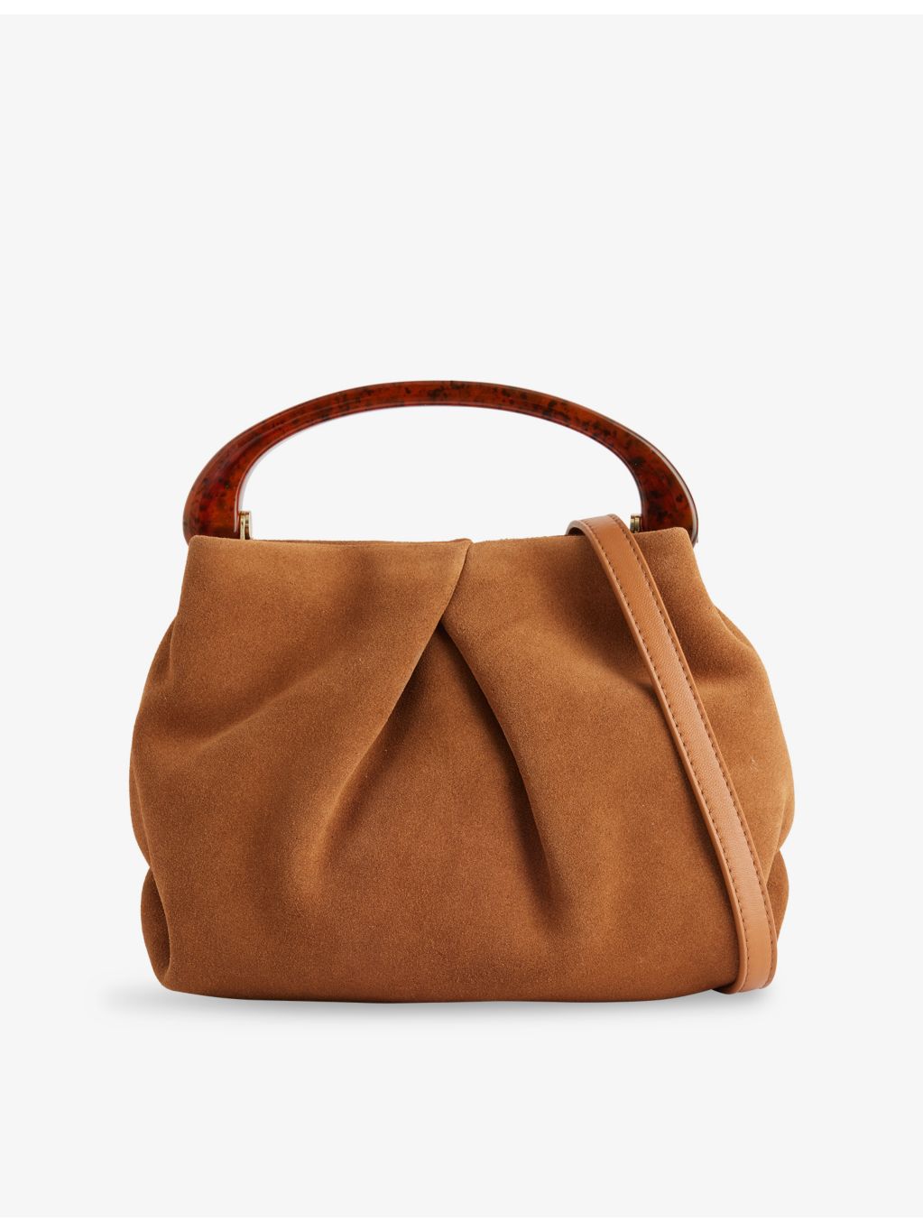 Dries Van Noten suede top-handle bag (British brand)