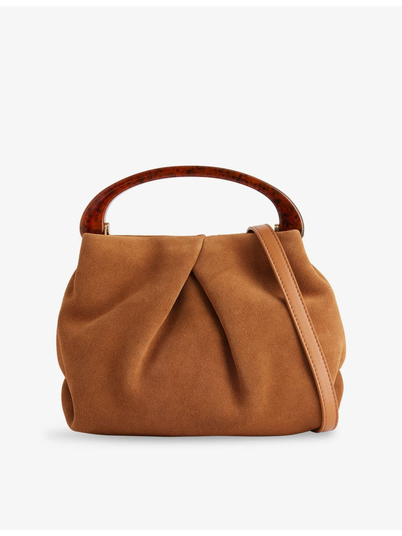 Dries Van Noten suede top-handle bag (British brand)