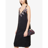 Dries Van Noten beaded-embellished embroidered woven clutch bag, imported from the UK