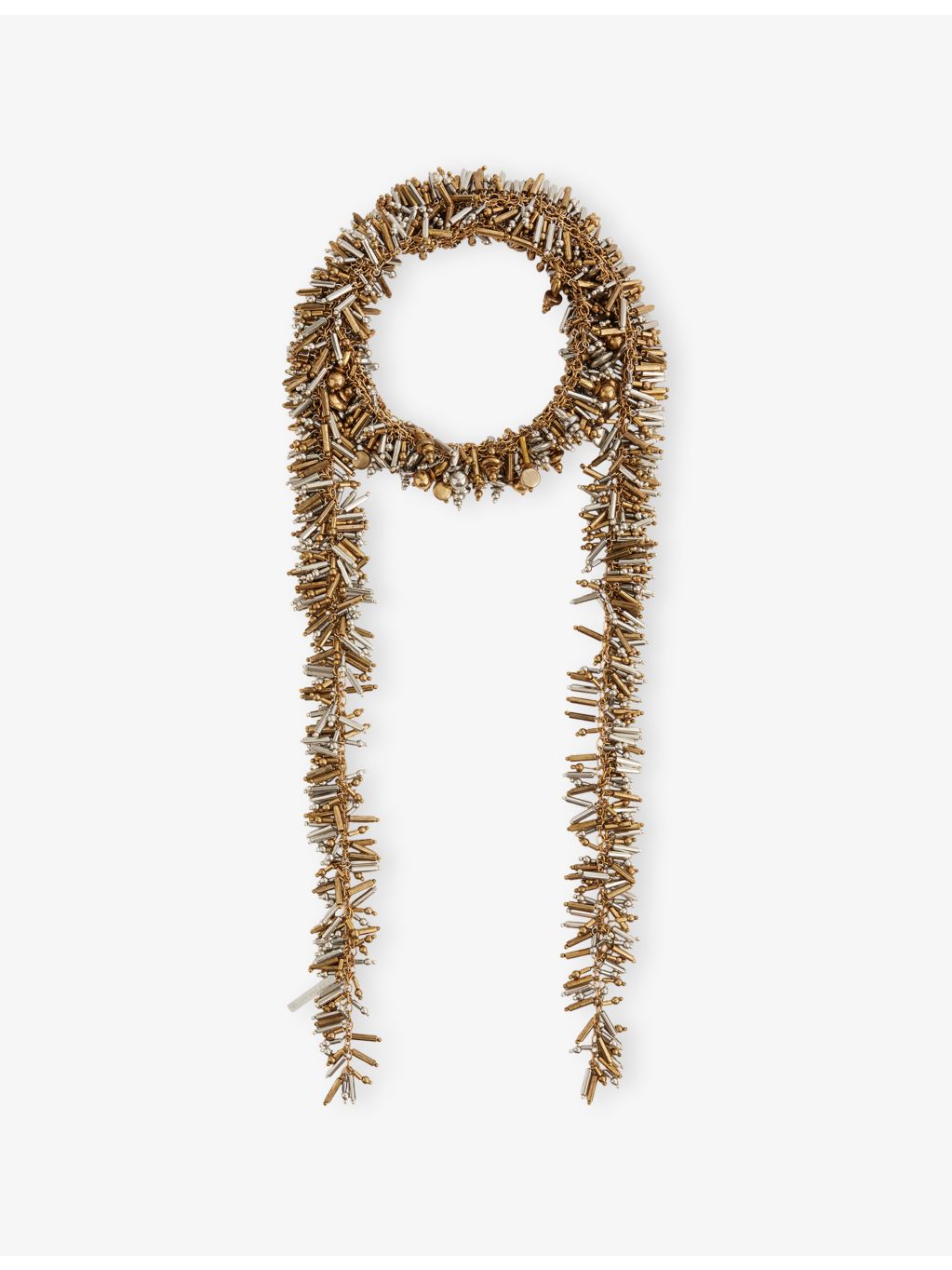 Dries Van Noten two-tone block-bead chain necklace, UK version
